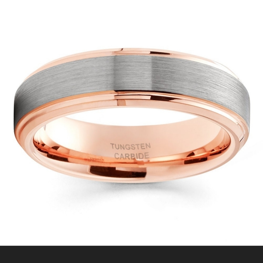 Tungsten carbide wedding ring